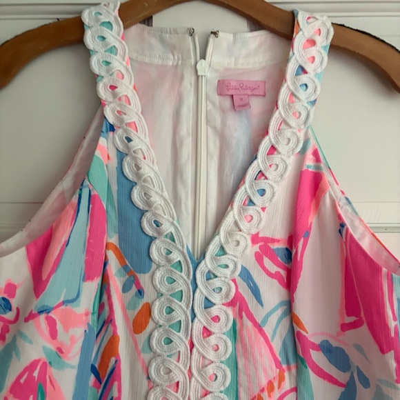 Lilly Pulitzer Lynn Shift Dress Out to Sea 10 Sailboats Summer Wedding - Picture 6 of 16